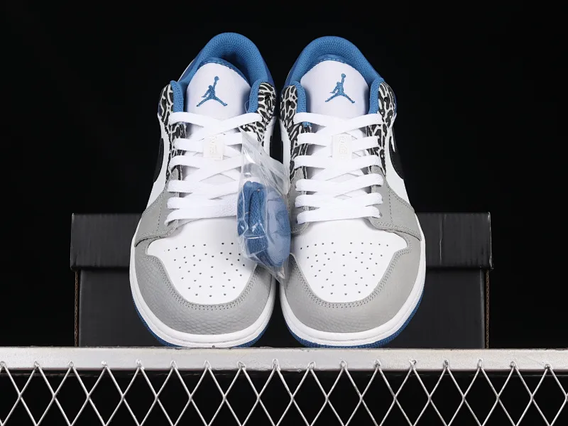 All categories Air Jordan Jordan series basketball shoes Air Jordan 1 Low G version pure original Air Jordan 1 Low "True Blue" AJ1 Joe 1 burst white and blue color low-top basketball shoes DM1199-140